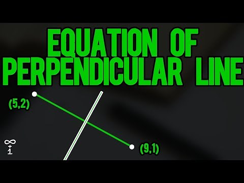 Equation of a Perpendicular Line