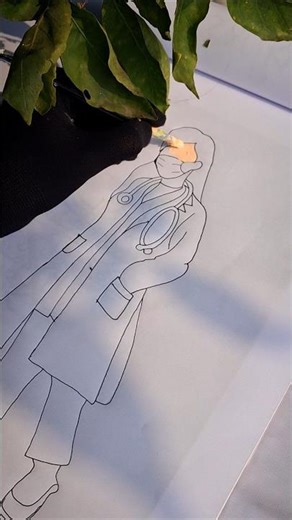 How to draw a doctor. #doctor #drawing #art #painting