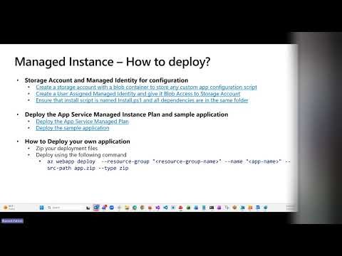 Managed Instance on Azure App Service (preview)