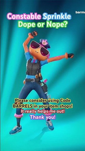 NEW Skin Constable Sprinkle in the Fortnite Item Shop! Please Sub! #fortnite #itemshop #fortnitenews