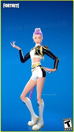 Fortnite 360 Emote Golden Rumi Skin Thicc 🍑😜🥵