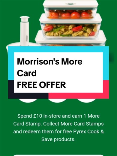 Morrisons Free Pyrex Offer & More Card Details