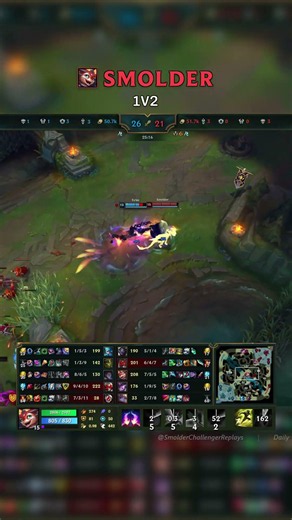 Smolder 1V2 | EUW Master Patch 26.13 #shorts