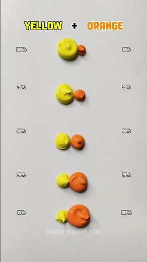 Yellow + Orange = ??? 🌅 | Warm Glow Mix | Satisfying Color Blend