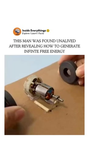 Explore l Learn l Facts on Instagram: "stories often circulate online about people claiming to have discovered methods for generating infinite free energy, but such claims defy the laws of physics — particularly the law of conservation of energy, which states that energy cannot be created or destroyed, only transformed. while scientists and engineers are constantly researching renewable and efficient energy systems, true “infinite” energy remains impossible with current scientific understanding.