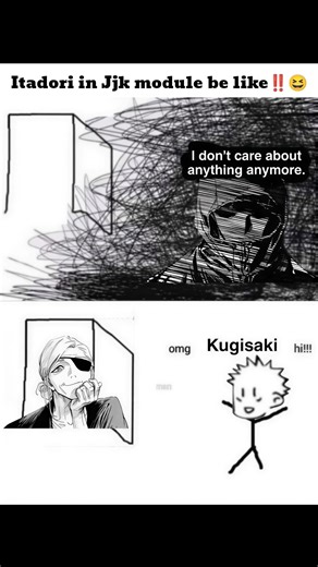 Itadori in the Jjk module be like #jjk #anime #memes