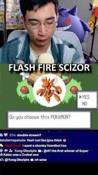 FLASH FIRE SCIZOR!!! #pokemon #ironmon #scizor