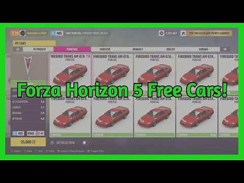 Forza Horizon 5| How to Get Free Cars!