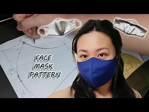 DIY || Draft a reusable Face Mask Paper Pattern Tutorial ✂