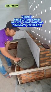 5.7M views · 10K reactions | Tutorial pembuatan kursi granit teras #kursiterasgranit #carabuatkursiterasmodelkramik | Robby | Facebook