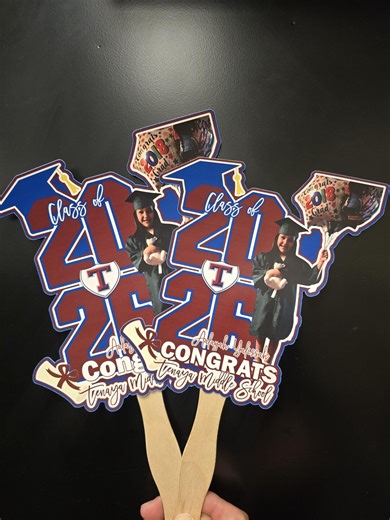 Graduation Fan 2026 Senior Graduation Fans Custom Printed Grad Fan Grad Party Keepsakes College Grad High-school Grad Kinder Grad - Etsy