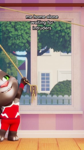 Talking Tom Alone at Home Intruders Prep