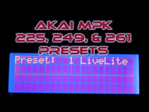 Akai MPK 225, 249, and 261 Presets