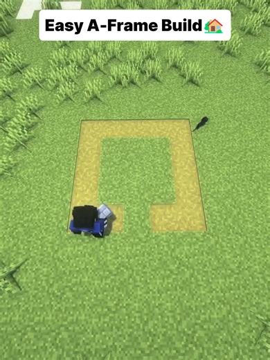 Easy A-Frame Starter House in Minecraft