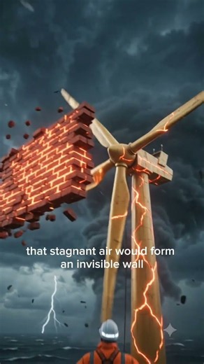 Why Wind Turbines Can Never Be 100% Efficient #WindTurbine #Physics #Engineering #ScienceShorts"