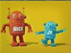 Nick Jr Playdate Robot Huggables Bumper (Yellow Background) 2007-09