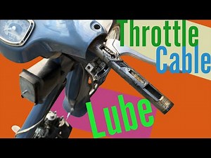 How to Lube Throttle Cable with Honda 50 Motorcycle