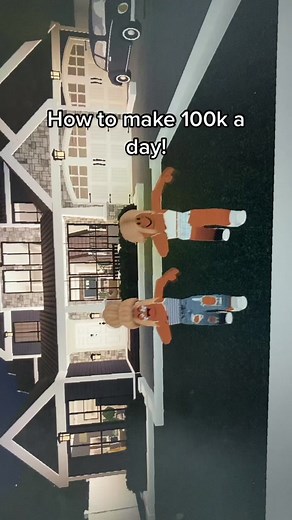How to get 100k fast!! #fyp #fypシ #bloxburg #roblox #foryou #viralvideo #4u #viral #foryoupage #working #bloxburgmoney #100k