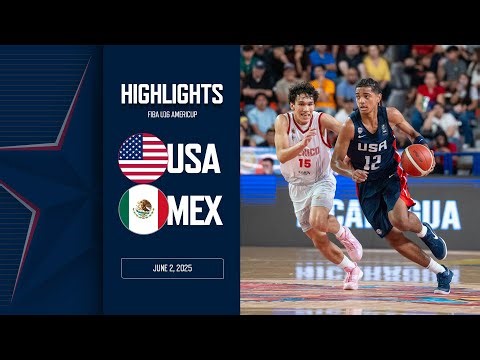 HIGHLIGHTS: USA vs Mexico | 2025 FIBA U16 AmeriCup | June 2, 2025
