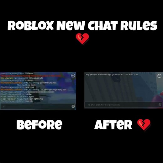 Roblox new chat rules 💔