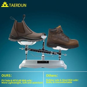 [Hot Item] Steel Toe Work Boots for Men Slip-on Chelsea Boot Men's Industrial & Construction Shoes Waterproof Lightweight Comfortable Non-Slip Safety Shoes