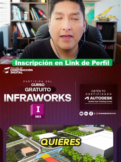 Curso Gratuito de Infraworks con Certificación Autodesk