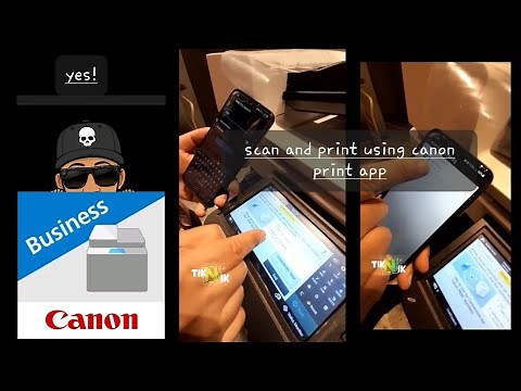 CANON iR C3226 | scan and print via mobile phone | CANON print business app |settings
