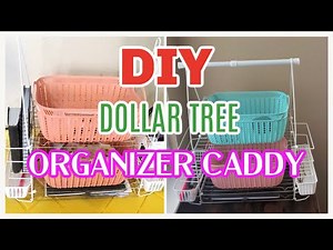 NEW DIY DOLLAR TREE MULTIPURPOSE ORGANIZER CADDY USING SHOWER CADDIES AND COOLING RACKS