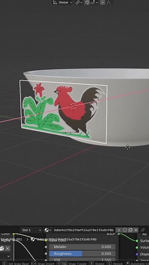 Cara Memasang Gambar dengan Shrinkwrap Modifier di Blender