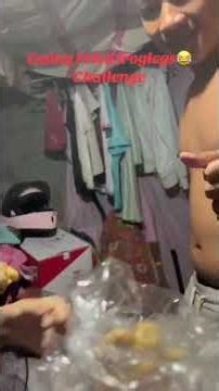 Eating Fried frog legs Challenge 🤣🤪