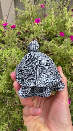 Handmade Turtle Cement Statue - Etsy