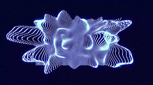 Download a futuristic and luminous wavy 3D Spectrum background for free