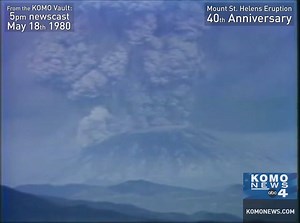 Monday marks the 40th anniversary of the eruption of Mt. St. Helens. Take a look back in time to the actual KOMO newscast that evening, anchored by Bob Throndsen and Ken Schram, and relieve the moments that shook the entire region. More 40th anniversary coverage of the eruption: https://komonews.com/news/local/i-can-see-it-like-it-was-yesterday-st-helens-eruption-seared-into-witness-memories | KOMO News