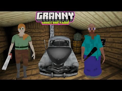 Granny 1.8 New Revamp Minecraft Mod with CAR ESCAPE Gameplay