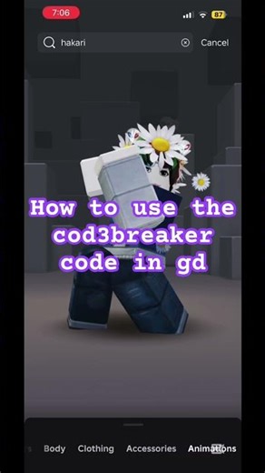 How to use code breaker code in gd