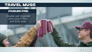 RTIC 16 oz Coffee Travel Mug with Lid and Handle, Stainless Steel Vacuum-Insulated Mugs, Leak, Spill Proof, Hot Beverage and Cold, Portable Thermal Tumbler Cup for Car, Camping