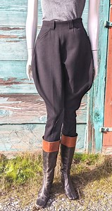 Vintage Jodhpur Breech Riding Black With Flare Leg and Foot Strap – 1940s - Etsy