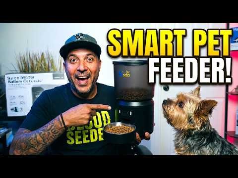 Automatic Dog Feeder Unboxing | Real Dog Test