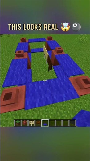 8 Ball Pool Table in Minecraft 🎱😳 #shorts #minecraft