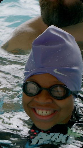 Nike Swim on Instagram: "Swimming teaches you life skills️ Never be afraid to try new things, no matter your age. @kingjames’ @ipromiseschool students continue to live out their promises and strive for greatness, in and out of the water."