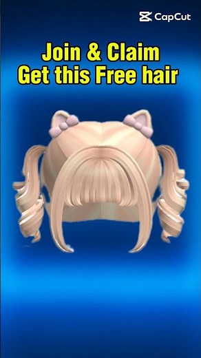 Join & Claim! Free blonde hairs w cat ears || Roblox Free Limited UGC