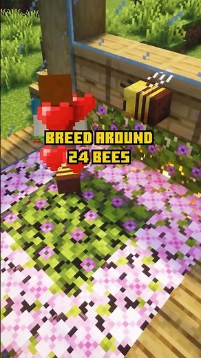 Super simple Bee Farm in Minecraft tutorial #short #shorts