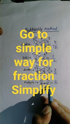 Simplifying Fractions:How to Simplify Fractions#shortvideos#shortsviral