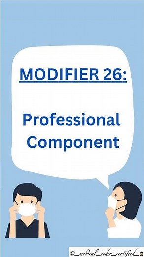 CPT MODIFIER 26| PROFESSIONAL COMPONENT| CPC EXAM| MEDICAL CODING AND BILLING|