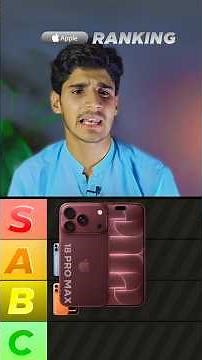 iPhones Ranking TIER LIST