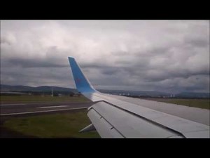 Thomson airways Boeing 757-200 full flight Malaga to Glasgow