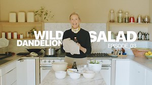 Dandelion Salad Prepared in a Classic Italian Style. Wild organic food. - Italian Food