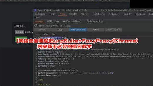 [网络安全课程]BurpSuite FoxyProxy(Chrome)网安新手必会的抓包教学