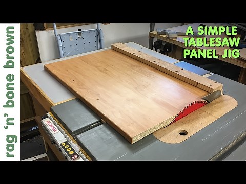 Simple Panel Cutting Jig for DeWalt DW745 tablesaw