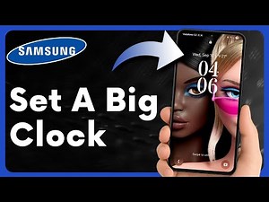 How to Set a Big Clock on Samsung Lock Screen | Customize Lock Screen Clock